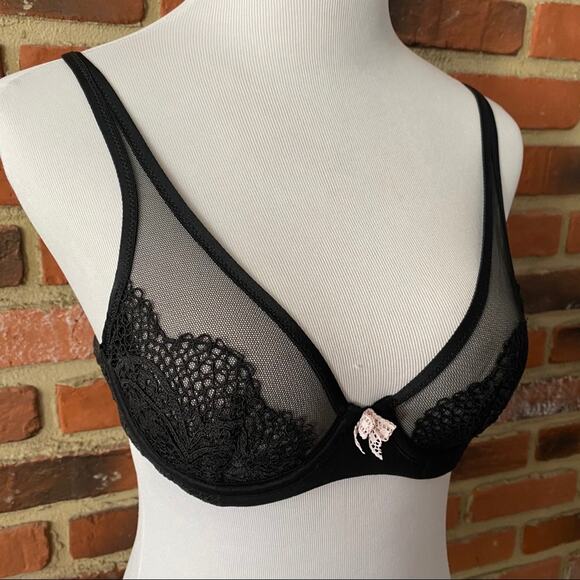 Victoria's Secret Body by Victoria Unlined Lace Demi Underwire Bra 32B Lace Bra - Picture 3 of 10